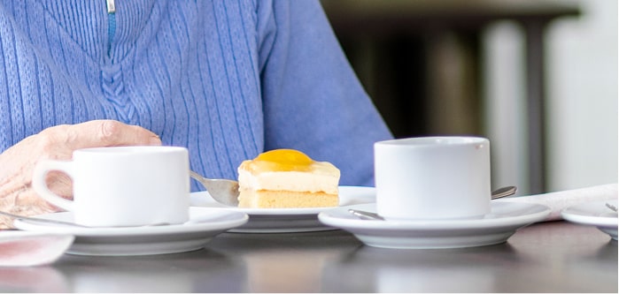 Klientin in der Senioren Wohngruppe